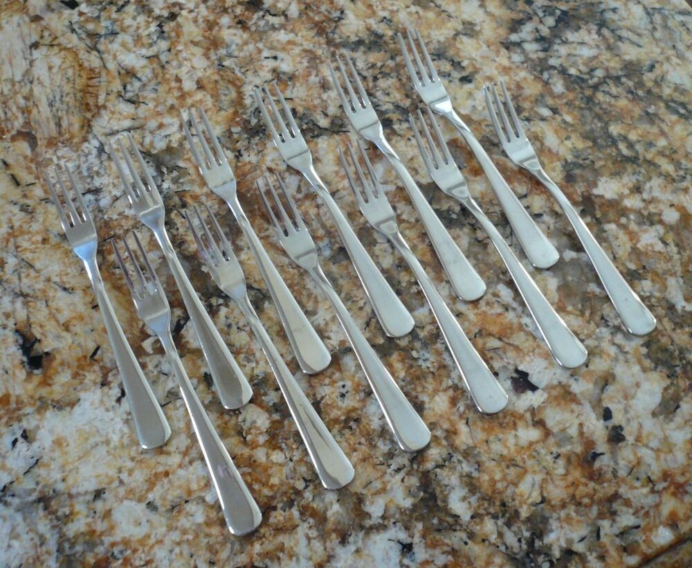 Norpro 12 Cocktail Shrimp Hors d'oeuvres Pickle Forks 5" Stainless Steel 18/10